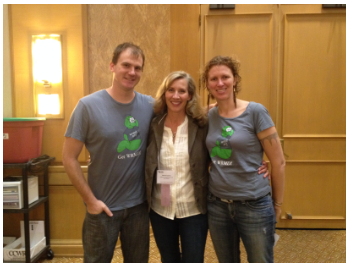 The WRMD founders, in WRMD T-shirts, with Nicole Carion of the California Department of Fish and Wildlife at CCWR.